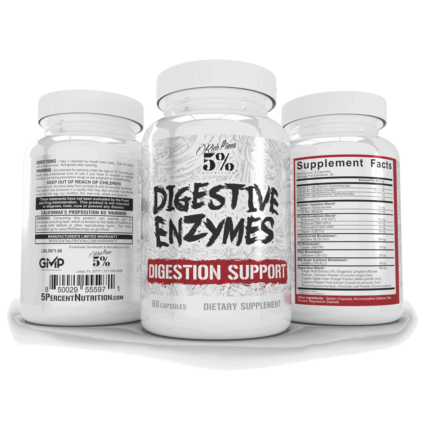 5% Nutrition - Digestive Enzymes - Digestive Enyzmes - Animal Supps | Sports Nutrition & Supplement Store | Vineland, NJ