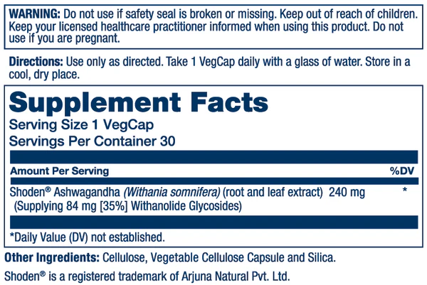 Solaray - ProSorb Ashwagandha 18x