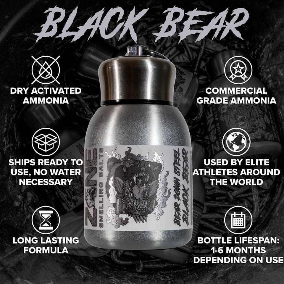 Zone - Bear Down Steel (Black Bear) Smelling Salts - Smelling Salts - Animal Supps | Sports Nutrition & Supplement Store | Vineland, NJ