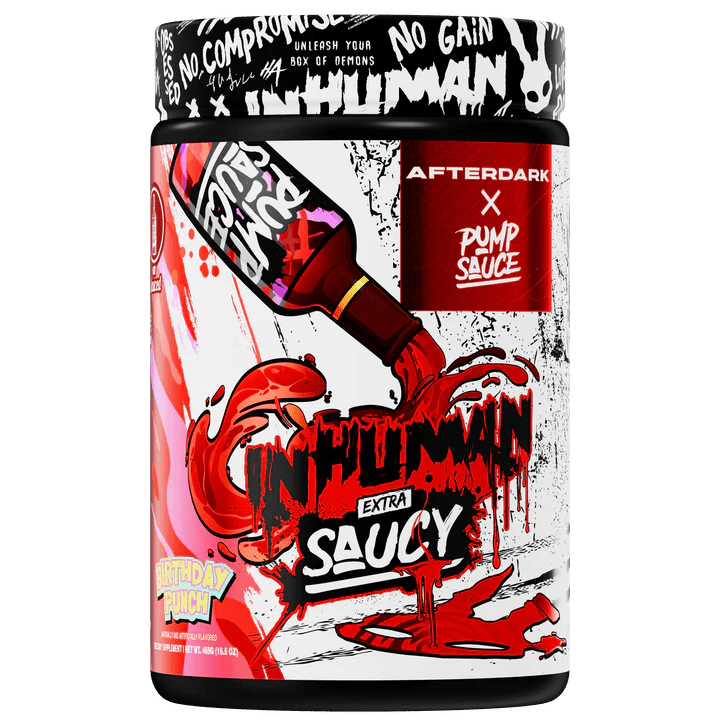 Afterdark x Pump Sauce - Inhuman Extra Saucy Pre - Workout - Birthday Punch - Pre - Workout - Animal Supps | Sports Nutrition & Supplement Store | Vineland, NJ