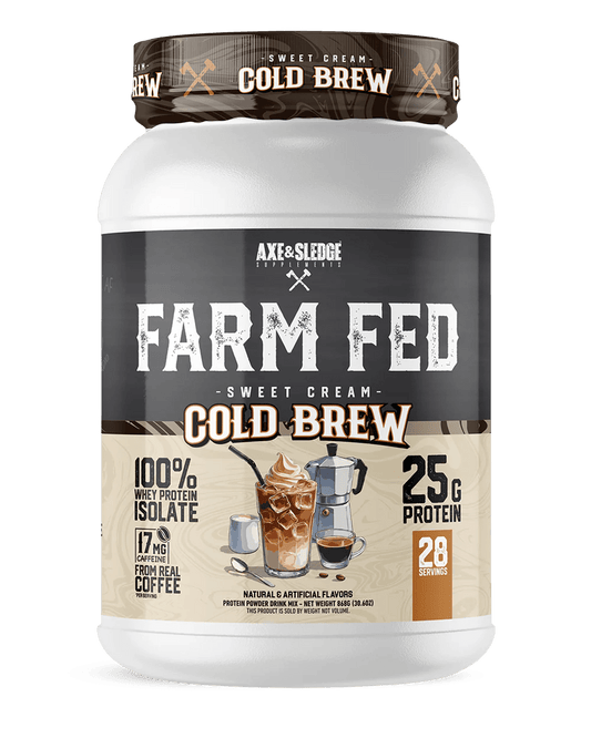 Axe & Sledge - Farm Fed - Sweet Cream Cold Brew 28serv - Protein - Animal Supps | Sports Nutrition & Supplement Store | Vineland, NJ