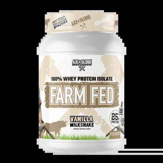 Axe & Sledge - Farm Fed - Vanilla Milkshake 28serv - Protein - Animal Supps | Supplement, Sports Nutrition, and Vitamin Shop | Vineland NJ