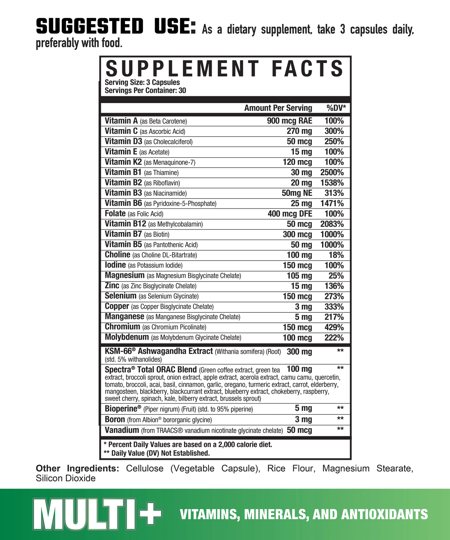 Axe & Sledge - MULTI PLUS - 90ct - Vitamin & Mineral - Animal Supps | Sports Nutrition & Supplement Store | Vineland, NJ