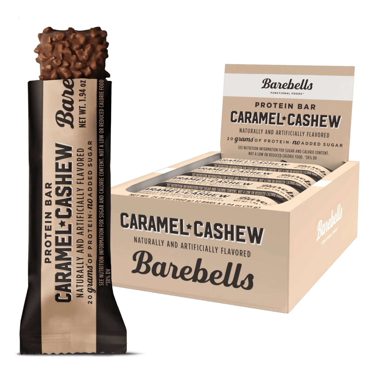 Barebells - Protein Bar - Caramel Cashew Single - Food/Snacks - Animal Supps | Sports Nutrition & Supplement Store | Vineland, NJ