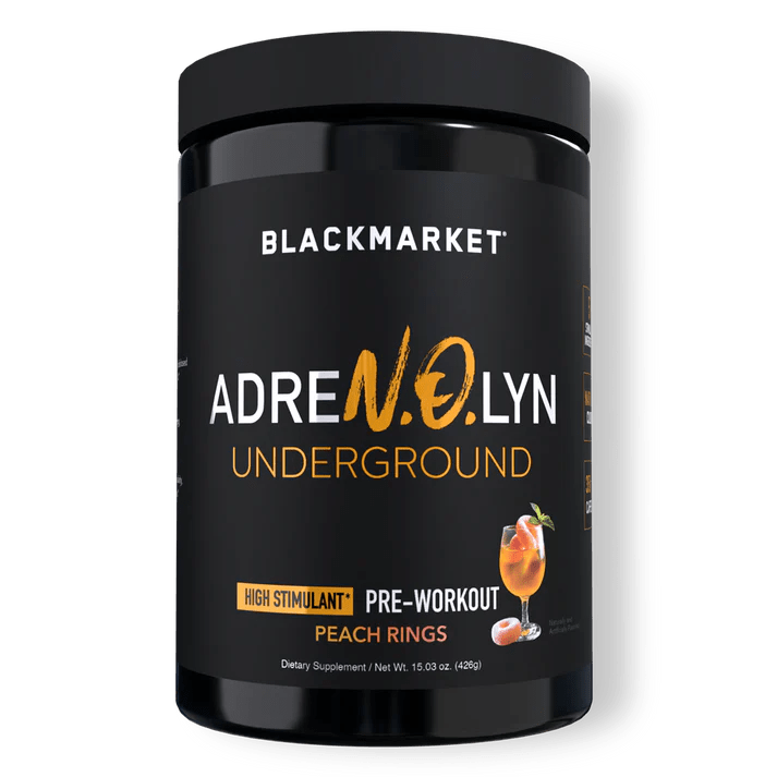 Black Market - AdreNOlyn Underground - Peach Ring 25serv - Pre - Workout - Animal Supps | Sports Nutrition & Supplement Store | Vineland, NJ