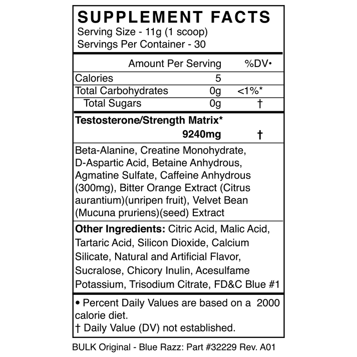 Black Market - BULK Original - Pre - Workout - Animal Supps | Sports Nutrition & Supplement Store | Vineland, NJ