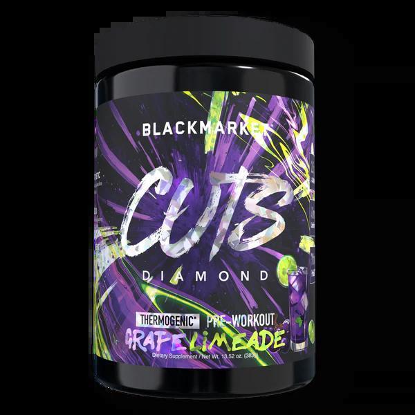 Black Market - CUTS Diamond - Grape Limeade 25 servings - Pre - Workout - Animal Supps | Supplement, Sports Nutrition, and Vitamin Shop | Vineland NJ