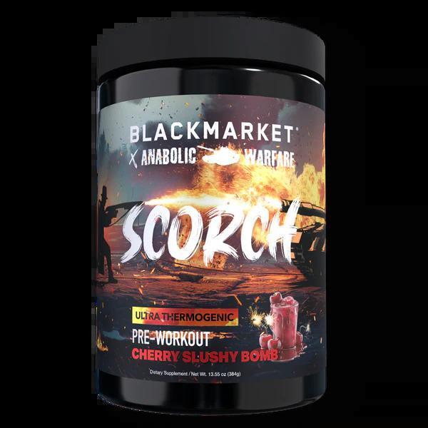 Black Market - SCORCH - Cherry Slushy Bomb 20 servings - Pre - Workout - Animal Supps | Supplement, Sports Nutrition, and Vitamin Shop | Vineland NJ