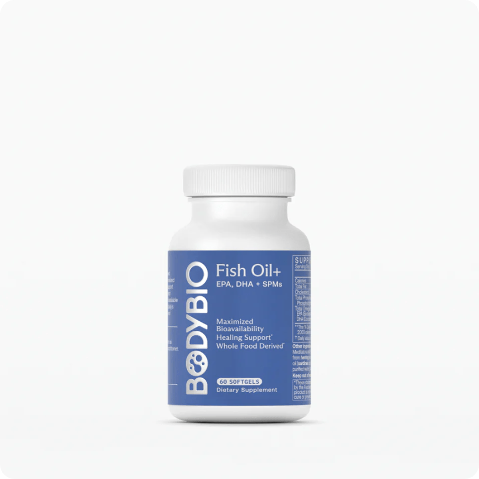 BodyBio - Fish Oil Plus - 60ct - Fish Oil - Animal Supps | Sports Nutrition & Supplement Store | Vineland, NJ
