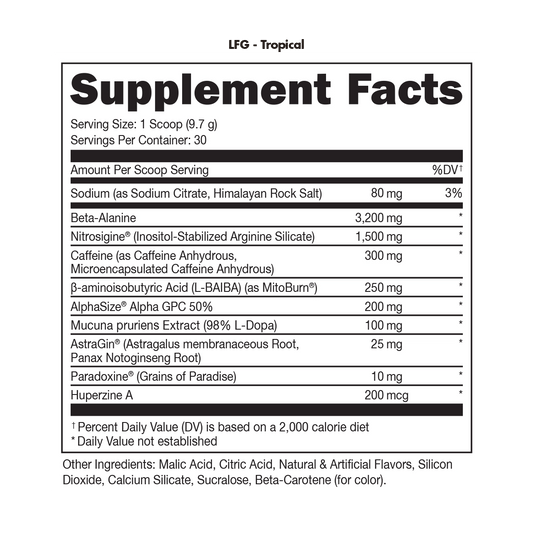 Bucked Up - LFG Burn - Ninja Nectar - Pre - Workout - Animal Supps | Sports Nutrition & Supplement Store | Vineland, NJ