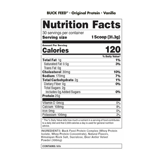 BuckedUp - BuckFeed Original Protein - Chocolate Mint 30serv - Protein - Animal Supps | Sports Nutrition & Supplement Store | Vineland, NJ