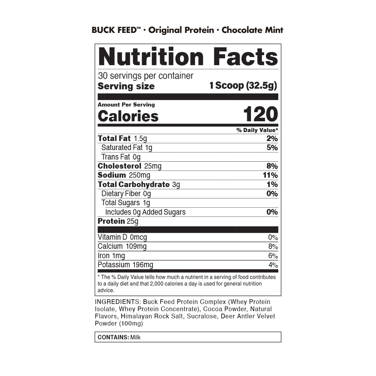 BuckedUp - BuckFeed Original Protein - Protein - Animal Supps | Sports Nutrition & Supplement Store | Vineland, NJ