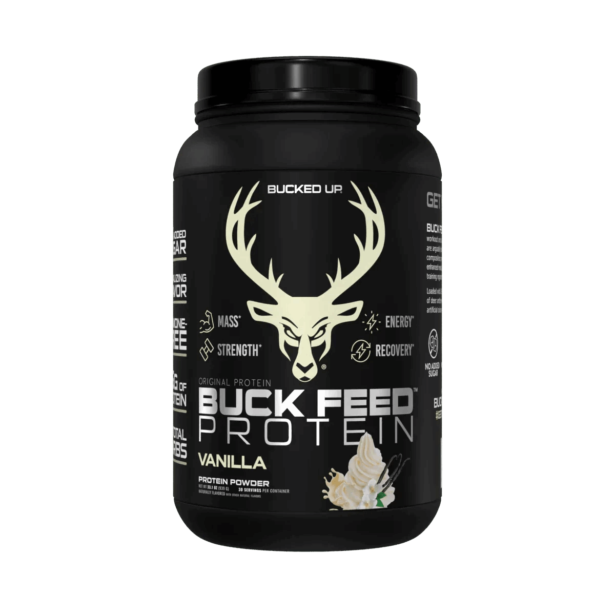 BuckedUp - BuckFeed Original Protein - Vanilla 30serv - Protein - Animal Supps | Sports Nutrition & Supplement Store | Vineland, NJ