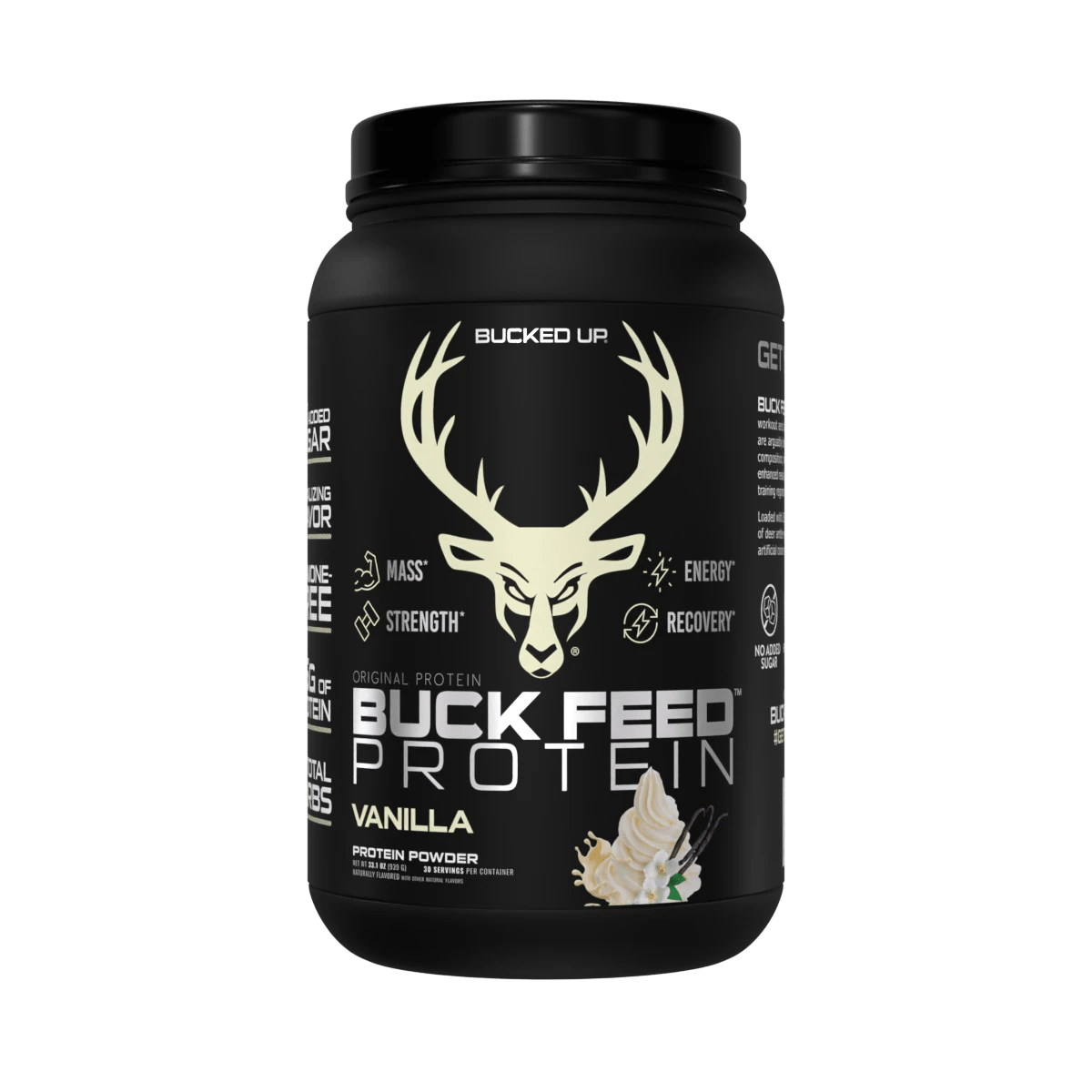 BuckedUp - BuckFeed Original Protein - Vanilla 30serv - Protein - Animal Supps | Sports Nutrition & Supplement Store | Vineland, NJ