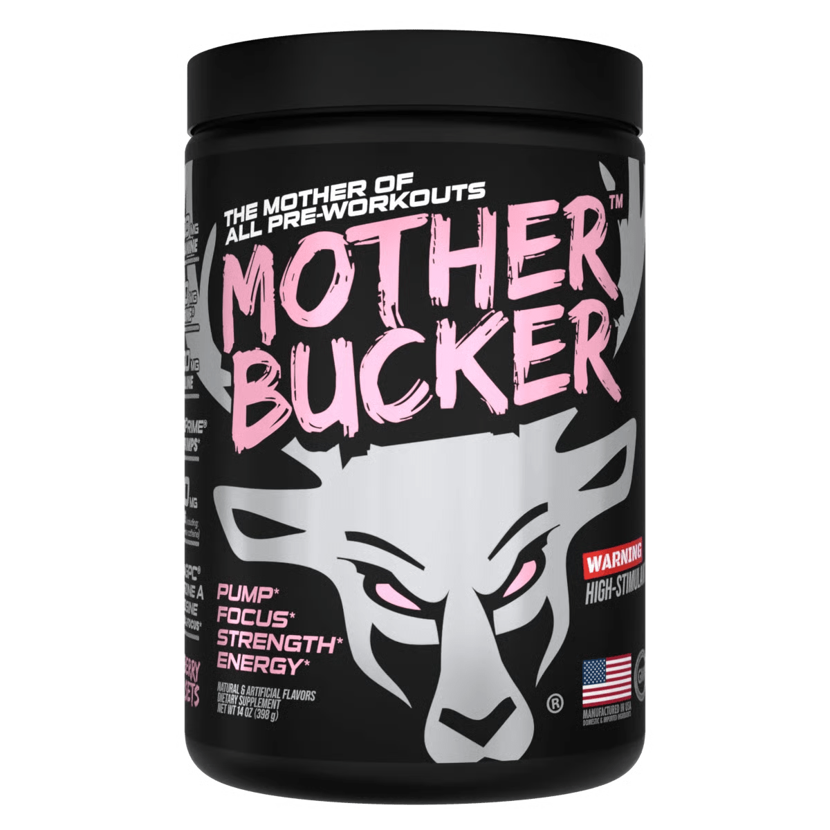 BuckedUp - Mother Bucker Pre - Workout - Strawberry Super Sets 20serv - Pre - Workout - Animal Supps | Sports Nutrition & Supplement Store | Vineland, NJ