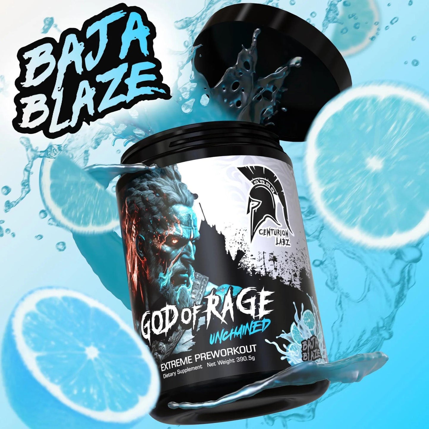 Centurion Labz - God of Rage Unchained - Baja Blaze 25serv - Pre - Workout - Animal Supps | Sports Nutrition & Supplement Store | Vineland, NJ
