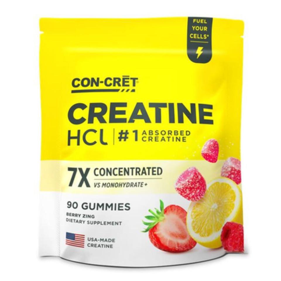 CON - CRET - Creatine HCL Gummies - Berry Zing 90ct - Creatine - Animal Supps | Sports Nutrition & Supplement Store | Vineland, NJ