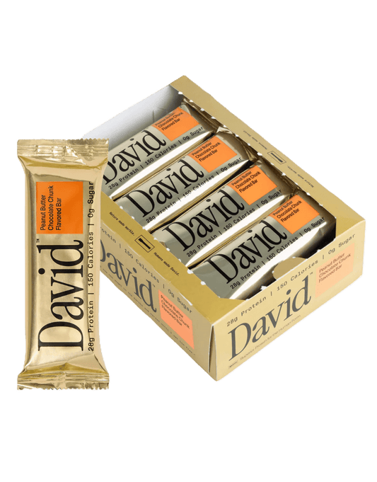 David Protein Bar - Peanut Butter Chocolate Chunk Single - Protein Bar - Animal Supps | Sports Nutrition & Supplement Store | Vineland, NJ