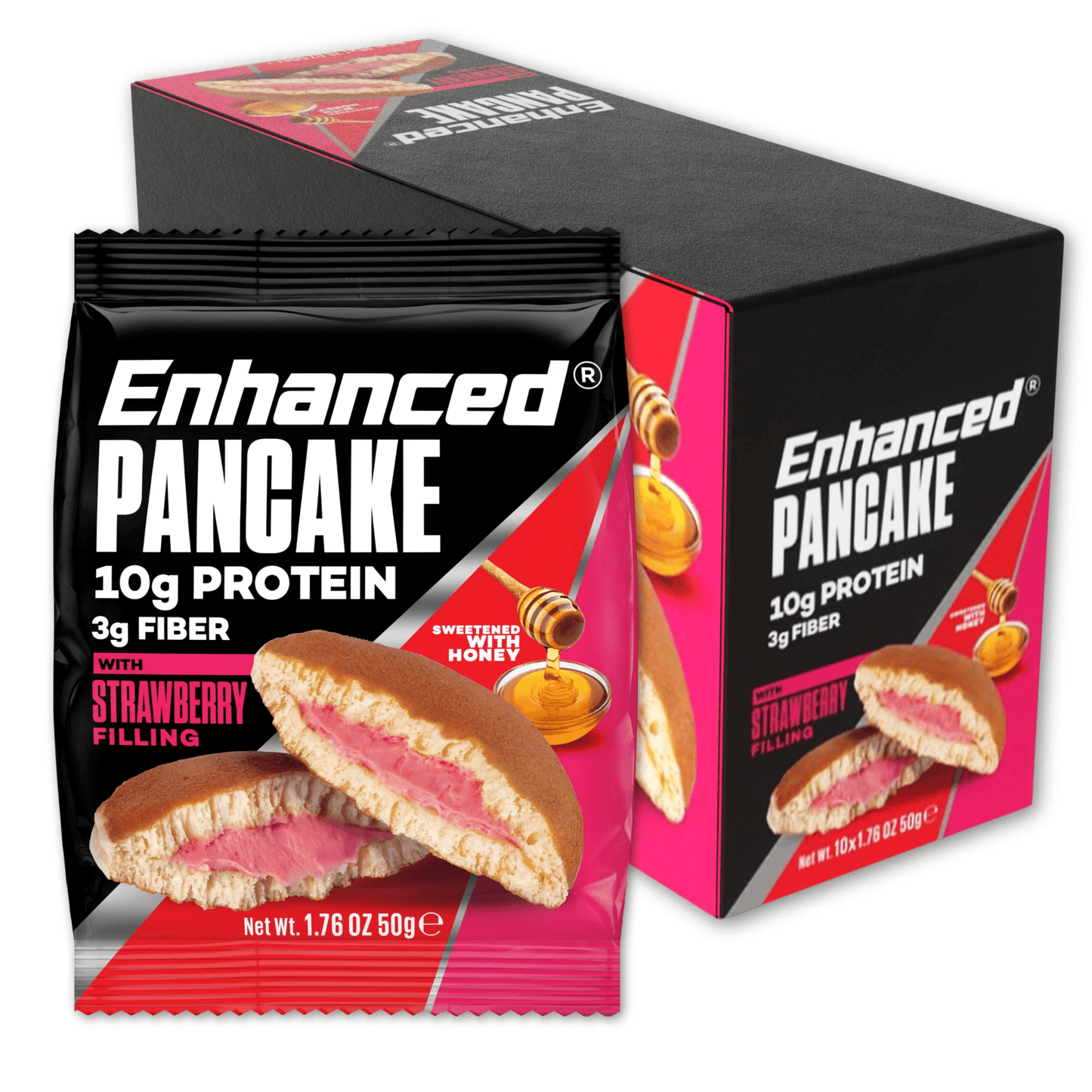 Enhanced Labs - Protein Pancake - Strawberry Single - Food/Snacks - Animal Supps | Sports Nutrition & Supplement Store | Vineland, NJ