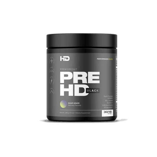 HD Muscle - PreHD Black - Sour Grape 15/30serv - Pre - Workout - Animal Supps | Sports Nutrition & Supplement Store | Vineland, NJ