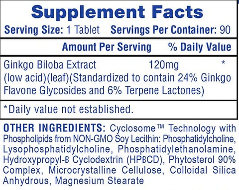 Hi - Tech Pharma - Ginkgo Biloba - 90ct - Herbal Supplement - Animal Supps | Sports Nutrition & Supplement Store | Vineland, NJ