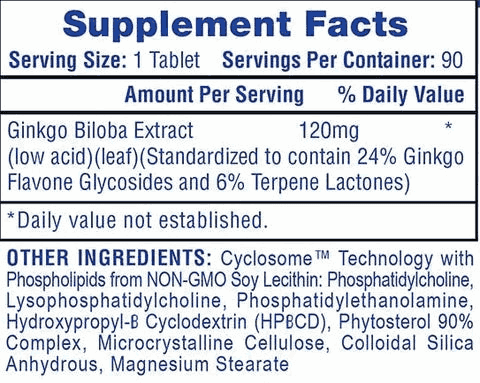 Hi - Tech Pharma - Ginkgo Biloba - 90ct - Herbal Supplement - Animal Supps | Sports Nutrition & Supplement Store | Vineland, NJ