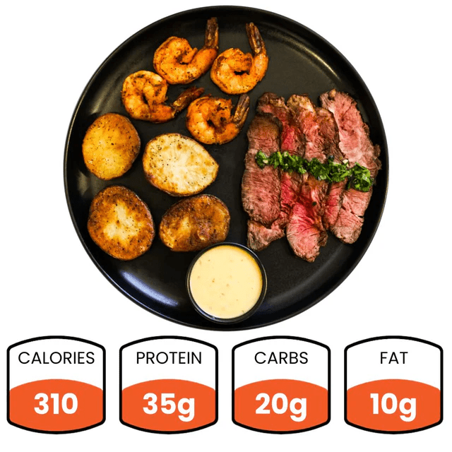 Hummus Fit - Meals - Surf N Turf Shrimp & Steak - Prepared Meals - Animal Supps | Sports Nutrition & Supplement Store | Vineland, NJ