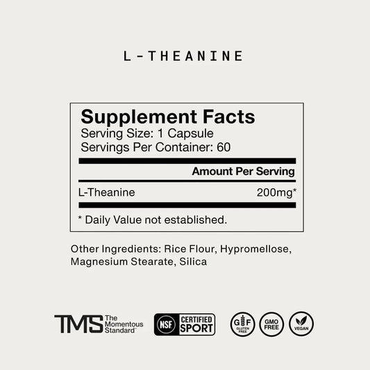 Momentous - L-Theanine - 60ct - Vitamin & Mineral -Animal Supps | Supplement, Sports Nutrition, and Vitamin Shop | Vineland NJ