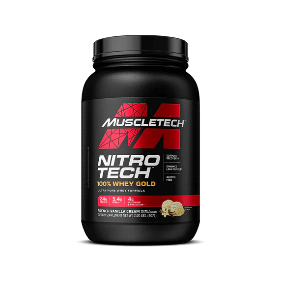 MuscleTech - Nitro 100% Whey Gold - French Vanilla Cream 28serv - Protein - Animal Supps | Sports Nutrition & Supplement Store | Vineland, NJ
