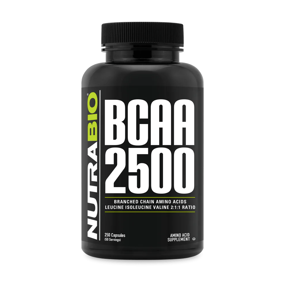 Nutrabio - BCAA 2500 - Capsules - 250ct - Amino Acids - Animal Supps | Sports Nutrition & Supplement Store | Vineland, NJ