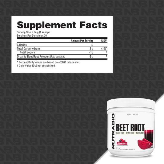 NutraBio - Beet Root Powder - Mixed Berry - Superfoods - Animal Supps | Sports Nutrition & Supplement Store | Vineland, NJ