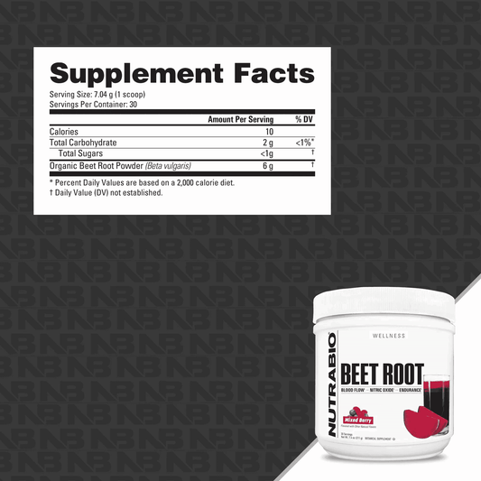 NutraBio - Beet Root Powder - Mixed Berry - Superfoods - Animal Supps | Sports Nutrition & Supplement Store | Vineland, NJ