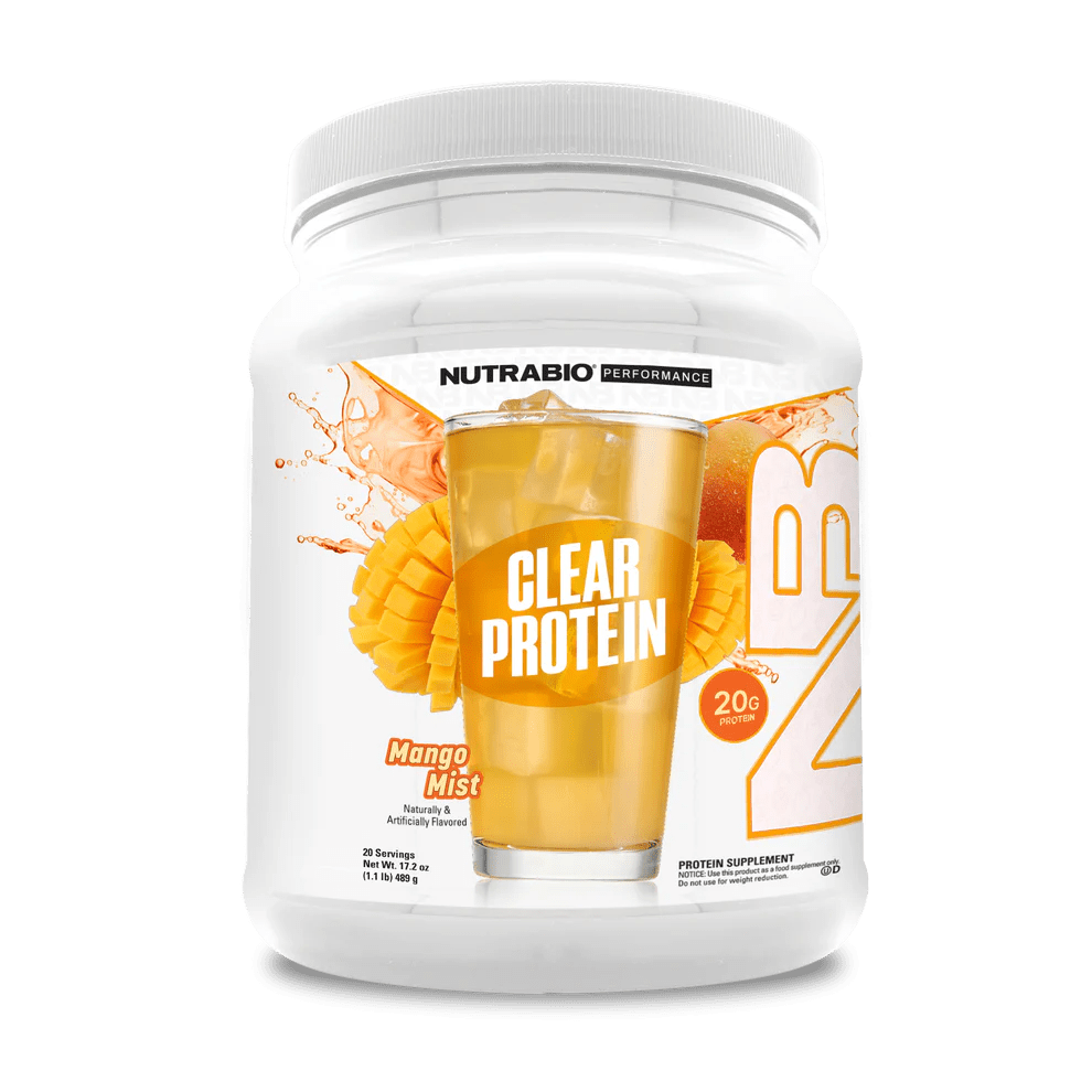 NutraBio - Clear Whey Isolate - Mango Mist - Protein - Animal Supps | Sports Nutrition & Supplement Store | Vineland, NJ