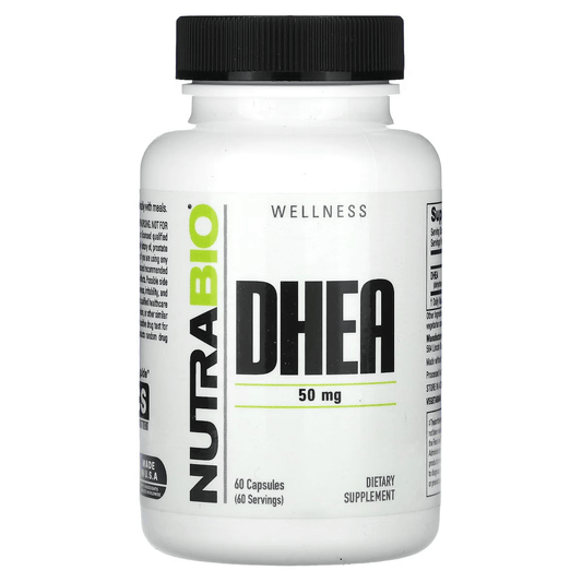 Nutrabio - DHEA - 60ct 50mg - Vitamin & Mineral - Animal Supps | Sports Nutrition & Supplement Store | Vineland, NJ