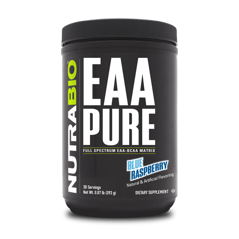 NutraBio - EAA Pure - Blue Raspberry - Amino Acids - Animal Supps | Sports Nutrition & Supplement Store | Vineland, NJ