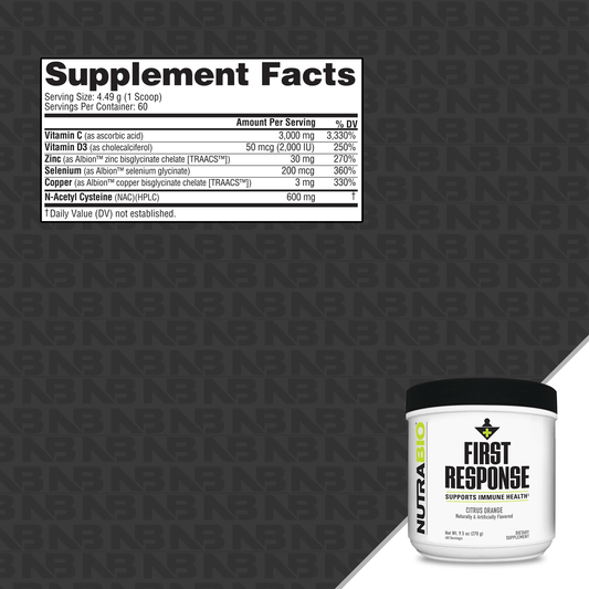 NutraBio - First Response - Citrus Orange - Immune Support - Animal Supps | Sports Nutrition & Supplement Store | Vineland, NJ