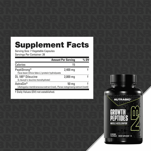 NutraBio - Growth Peptides - 28serv - Muscle Builder - Animal Supps | Sports Nutrition & Supplement Store | Vineland, NJ
