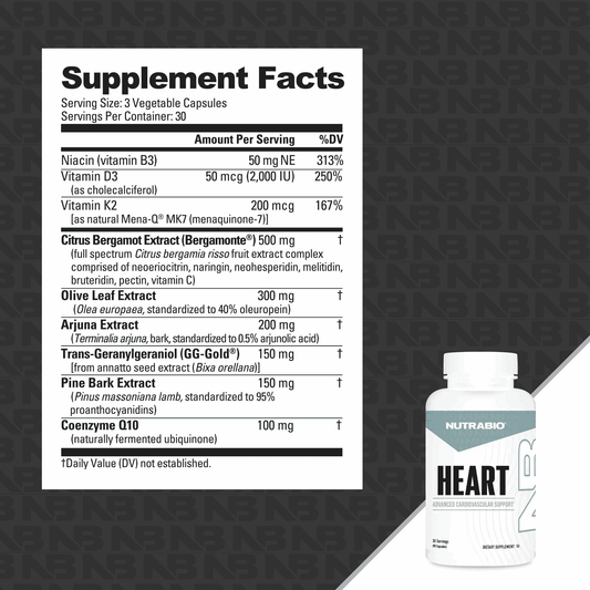NutraBio - Heart - 30serv - Organ Support - Animal Supps | Sports Nutrition & Supplement Store | Vineland, NJ