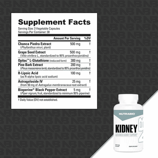 NutraBio - Kidney - 30serv - Organ Support - Animal Supps | Sports Nutrition & Supplement Store | Vineland, NJ