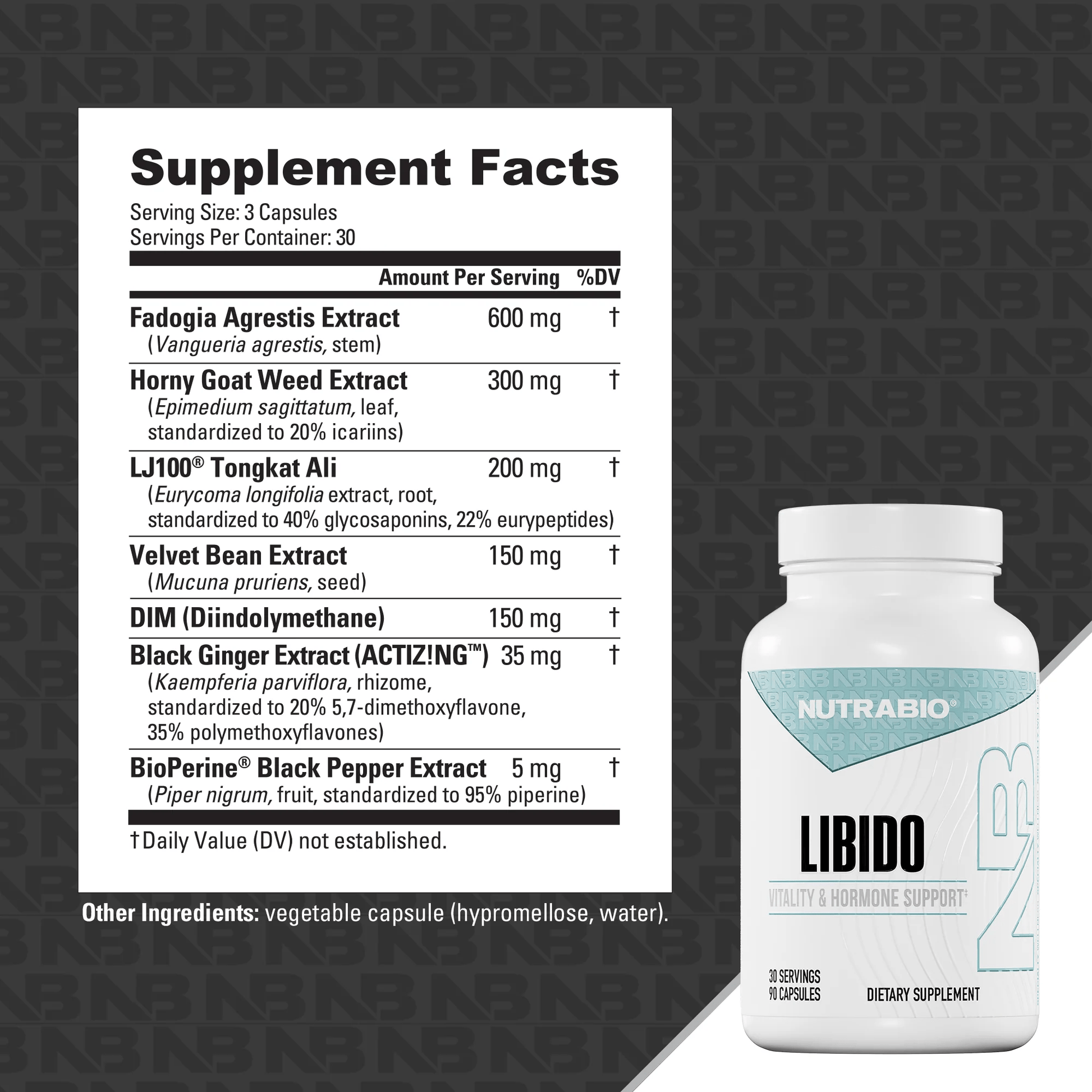 NutraBio - Libido - Hormonal Support - Animal Supps | Sports Nutrition & Supplement Store | Vineland, NJ