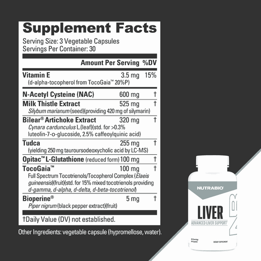 NutraBio - Liver - Liver Support - Animal Supps | Sports Nutrition & Supplement Store | Vineland, NJ
