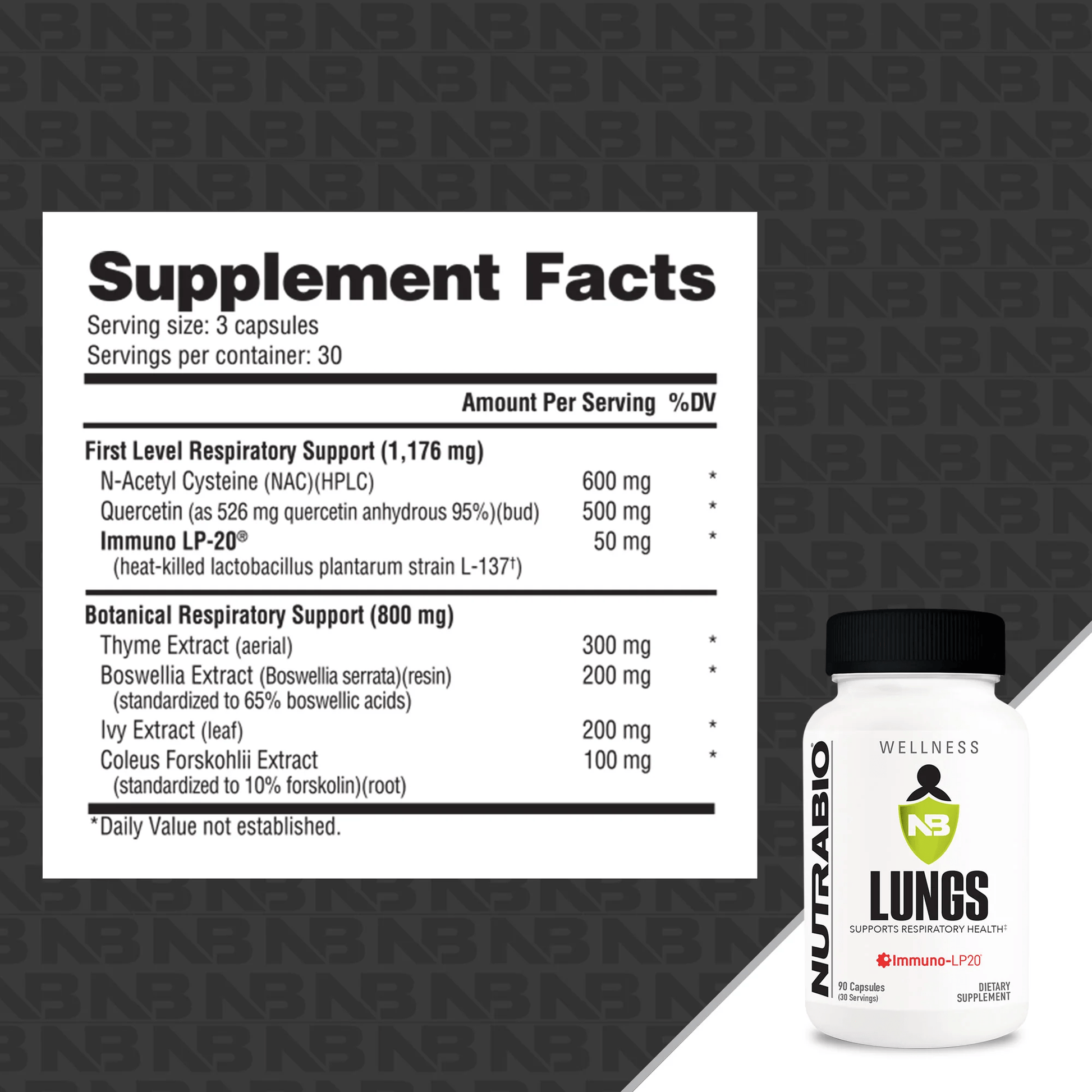 NutraBio - Lungs - Respiratory Support - Animal Supps | Sports Nutrition & Supplement Store | Vineland, NJ