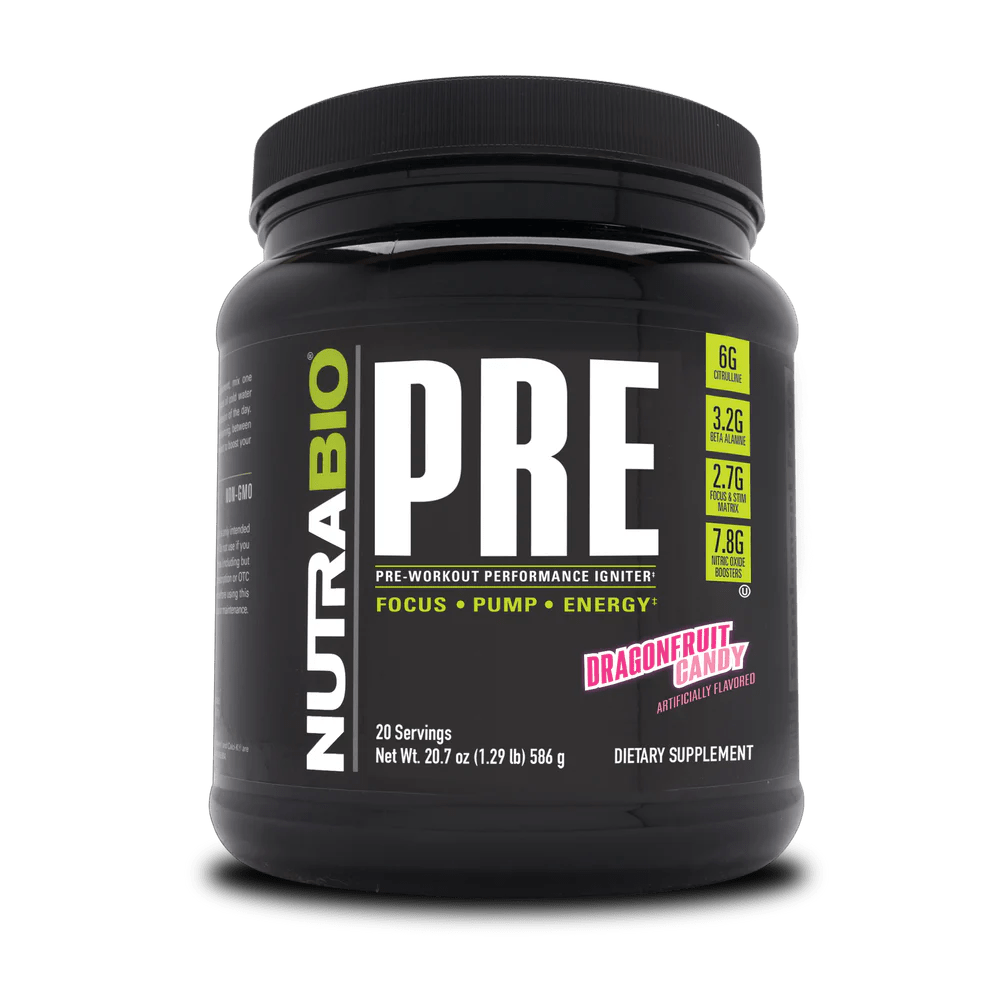 NutraBio - PRE Workout - Dragonfruit Candy 20serv - Pre - Workout - Animal Supps | Sports Nutrition & Supplement Store | Vineland, NJ