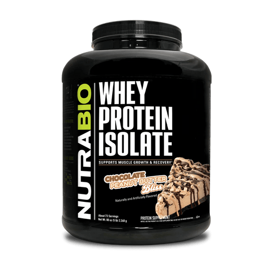 NutraBio - Whey Protein Isolate - Chocolate Peanut Butter Bliss 5lb - Protein - Animal Supps | Sports Nutrition & Supplement Store | Vineland, NJ
