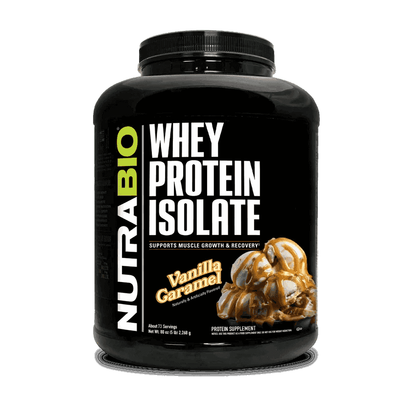 NutraBio - Whey Protein Isolate - Vanilla Caramel 5lb - Protein - Animal Supps | Sports Nutrition & Supplement Store | Vineland, NJ