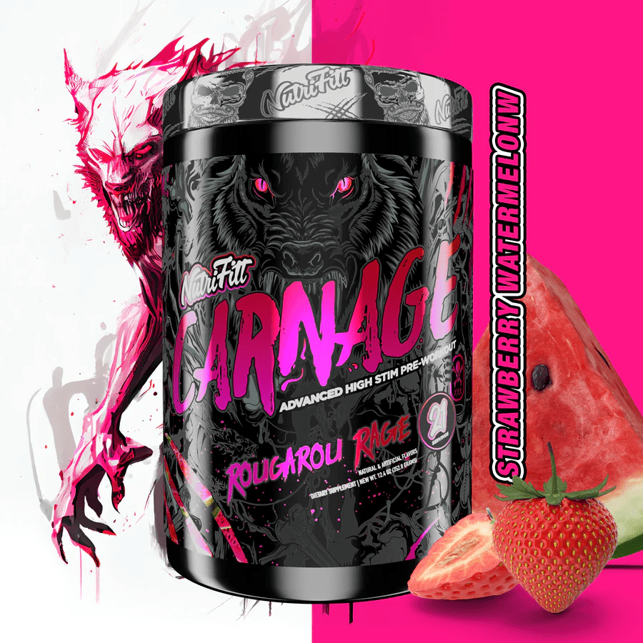 NutriFitt - Carnage Pre - Rougaru Rage 21serv - Pre - Workout - Animal Supps | Sports Nutrition & Supplement Store | Vineland, NJ