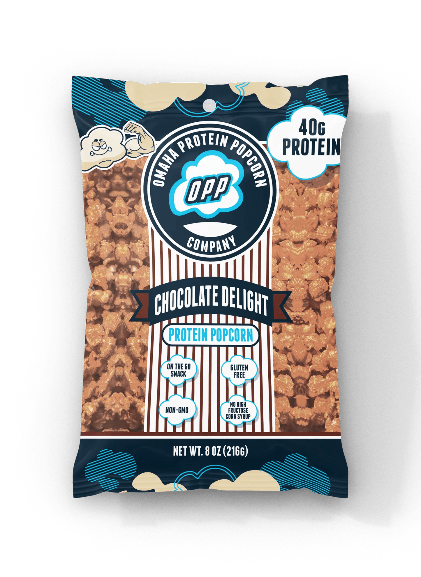 Omaha Protein Popcorn - Chocolate Delight 8oz - Protein Snack - Animal Supps | Sports Nutrition & Supplement Store | Vineland, NJ