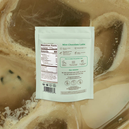Organic Traditions Superfoods – Mint Chocolate Latte - 1 - Bag - Coffee - Animal Supps | Sports Nutrition & Supplement Store | Vineland, NJ