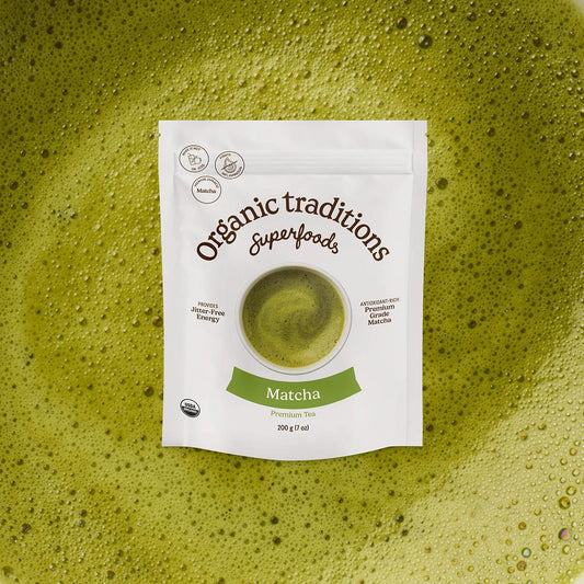 Organic Traditions Superfoods – Premium Matcha Tea - 1 - Bag - Matcha - Animal Supps | Sports Nutrition & Supplement Store | Vineland, NJ
