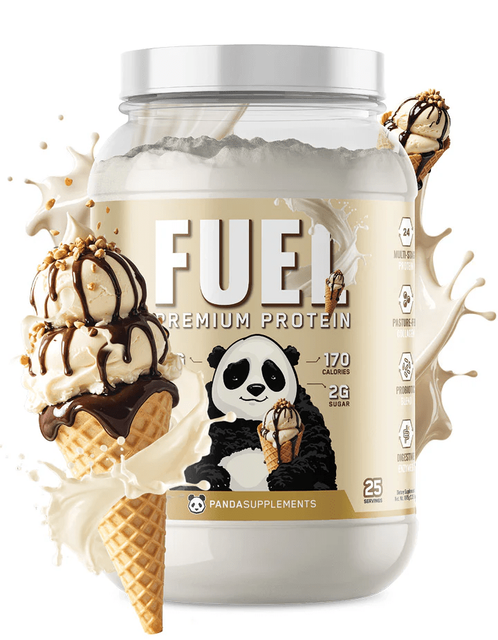Panda Supplements - FUEL Premium Protein - Ice Cream Sundae Cone 25serv - Protein - Animal Supps | Sports Nutrition & Supplement Store | Vineland, NJ